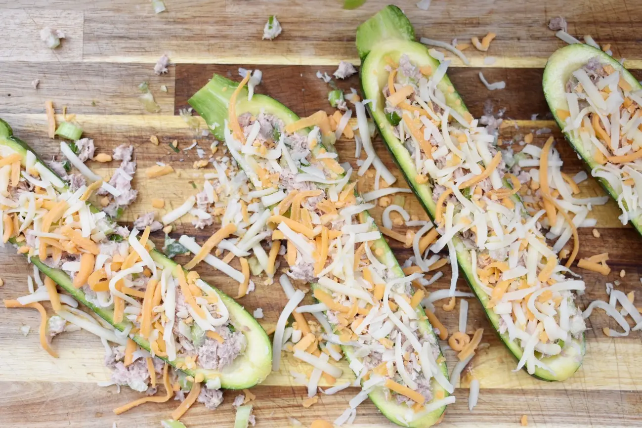 Courgette bootjes